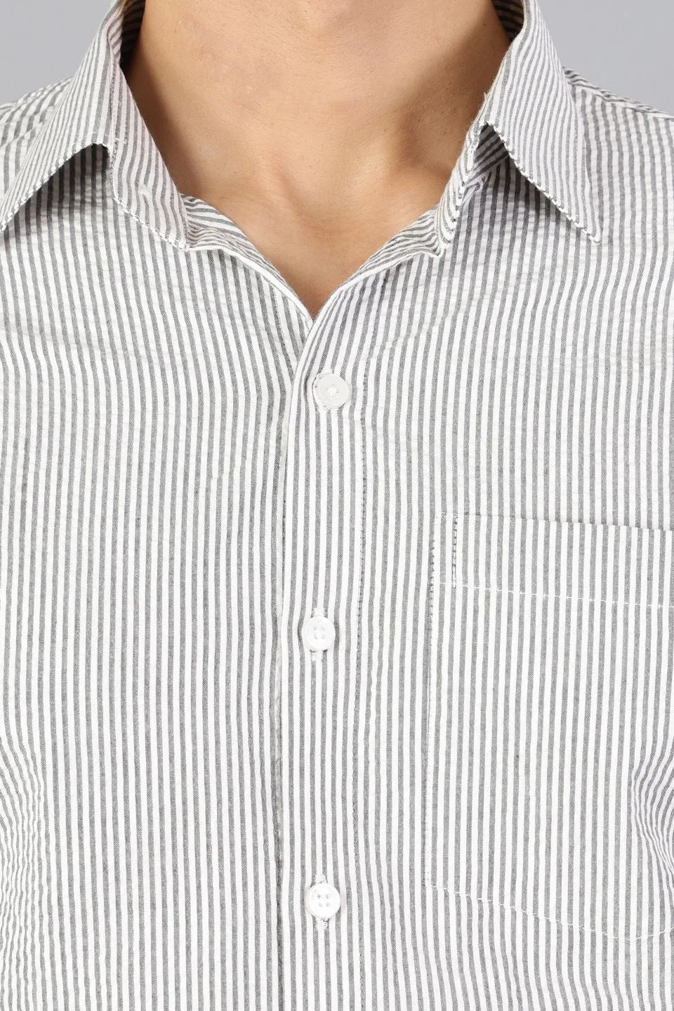 100% Premium Cotton Black Printed Shirt