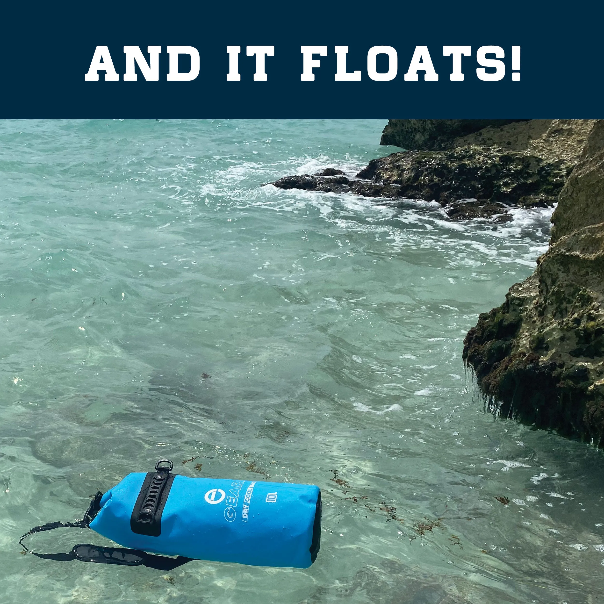 10L - Enthusiast Gear Insulated Dry Bag Floating Cooler – Roll Top, Leak Proof, Waterproof, Collapsible