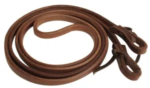 1/2" X 8' long oiled harness leather roping reins
