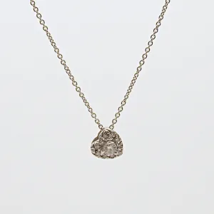 14k Diamond Heart Slide Pendant Necklace