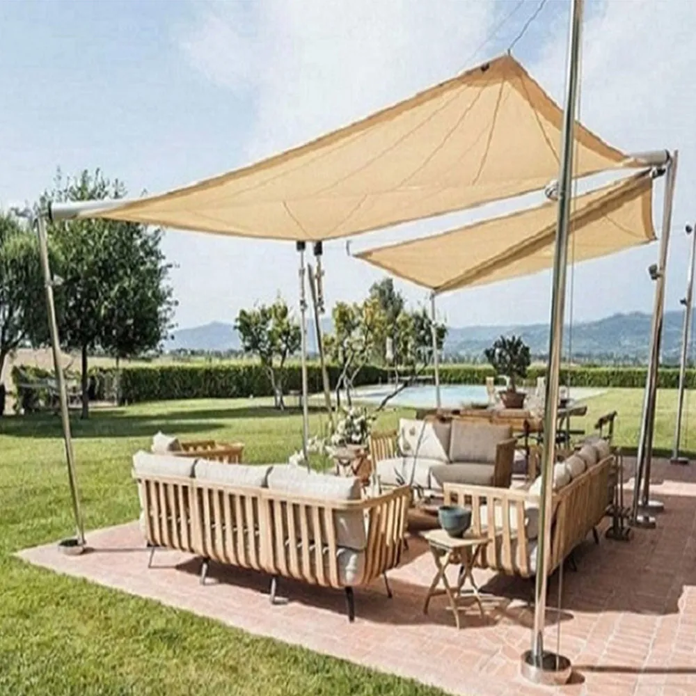 20'x'26' Rectangle Patio Sun Shade Sail（Sand Color）