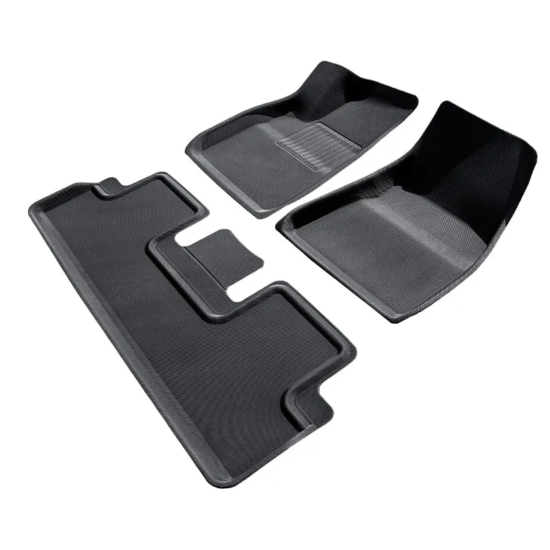 3pcs Non-Slip All-Weather Floor Mats For Tesla Model 3