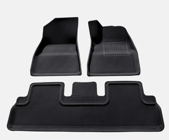 3pcs Non-Slip All-Weather Floor Mats For Tesla Model 3
