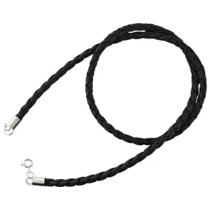 4mm Braided Genuine Leather Necklace