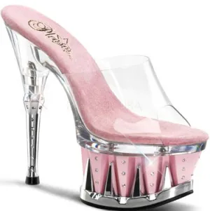 6" Heel Shark Mule Platform(SPIKY-601DM Final Sale)