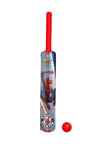 ADLON Cricket Kit Set for Kids 3 Stumps with 1 Bat and 1 Ball for Playing Perfect Cricket Combo Set (Spiderman Cricket Set)