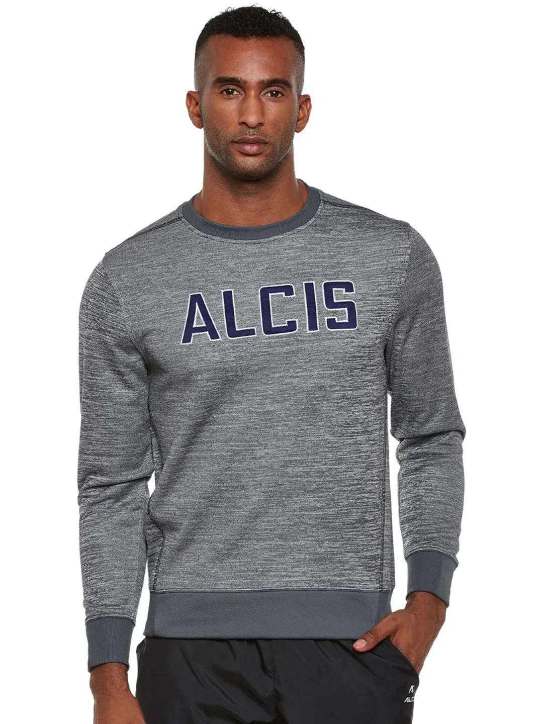 Alcis Mens Grey Sweat Shirt 115MSS150