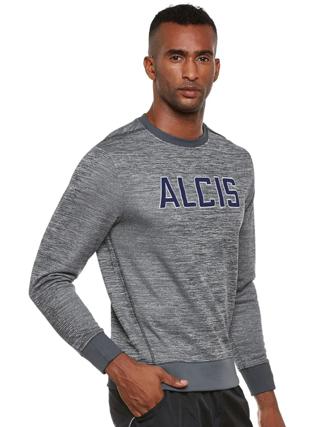 Alcis Mens Grey Sweat Shirt 115MSS150
