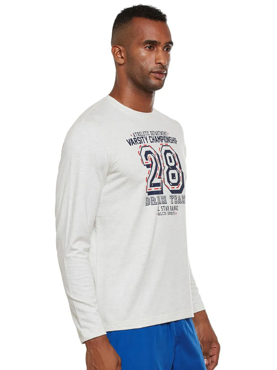 Alcis Mens Off White Sweat Shirt 148MSS224