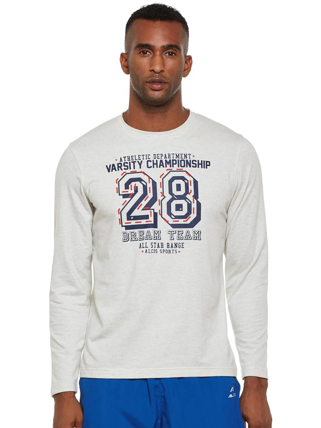 Alcis Mens Off White Sweat Shirt 148MSS224