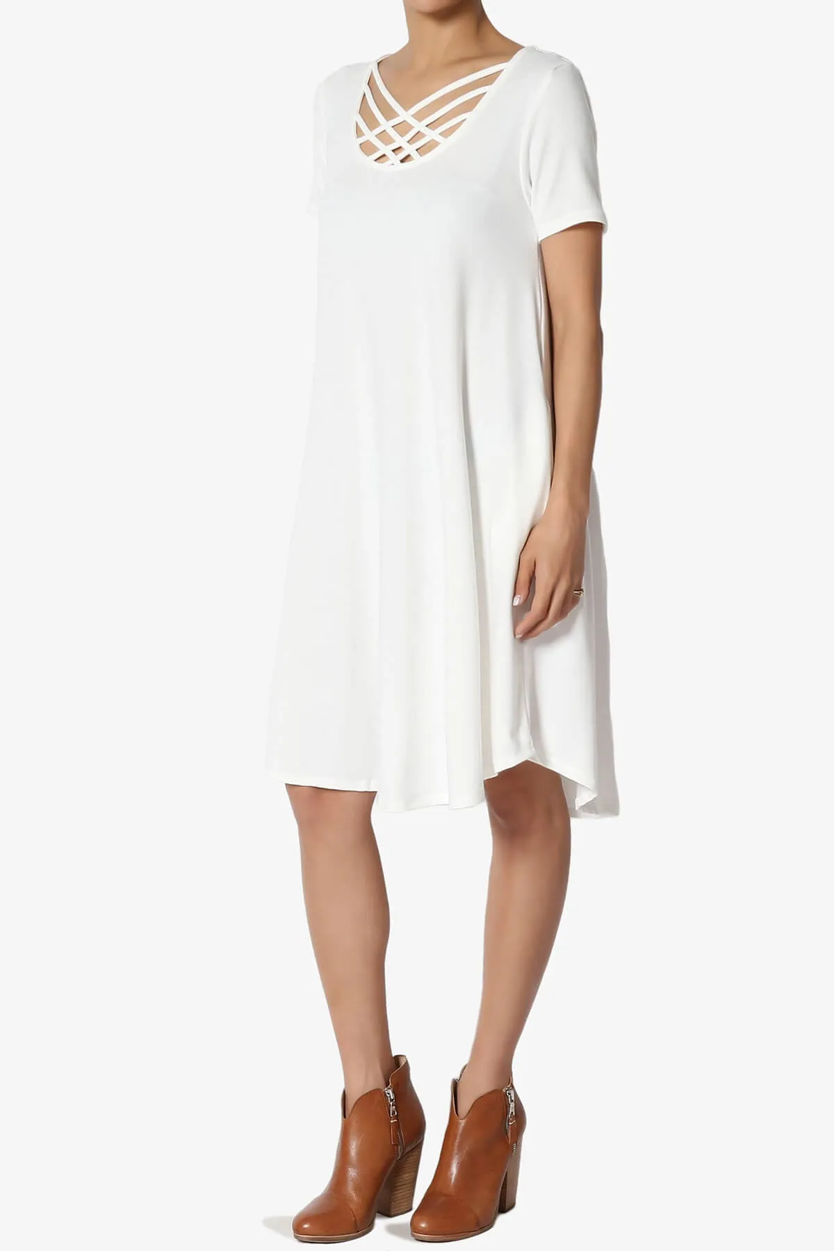 Amella Strappy Scoop Neck Pocket Dress