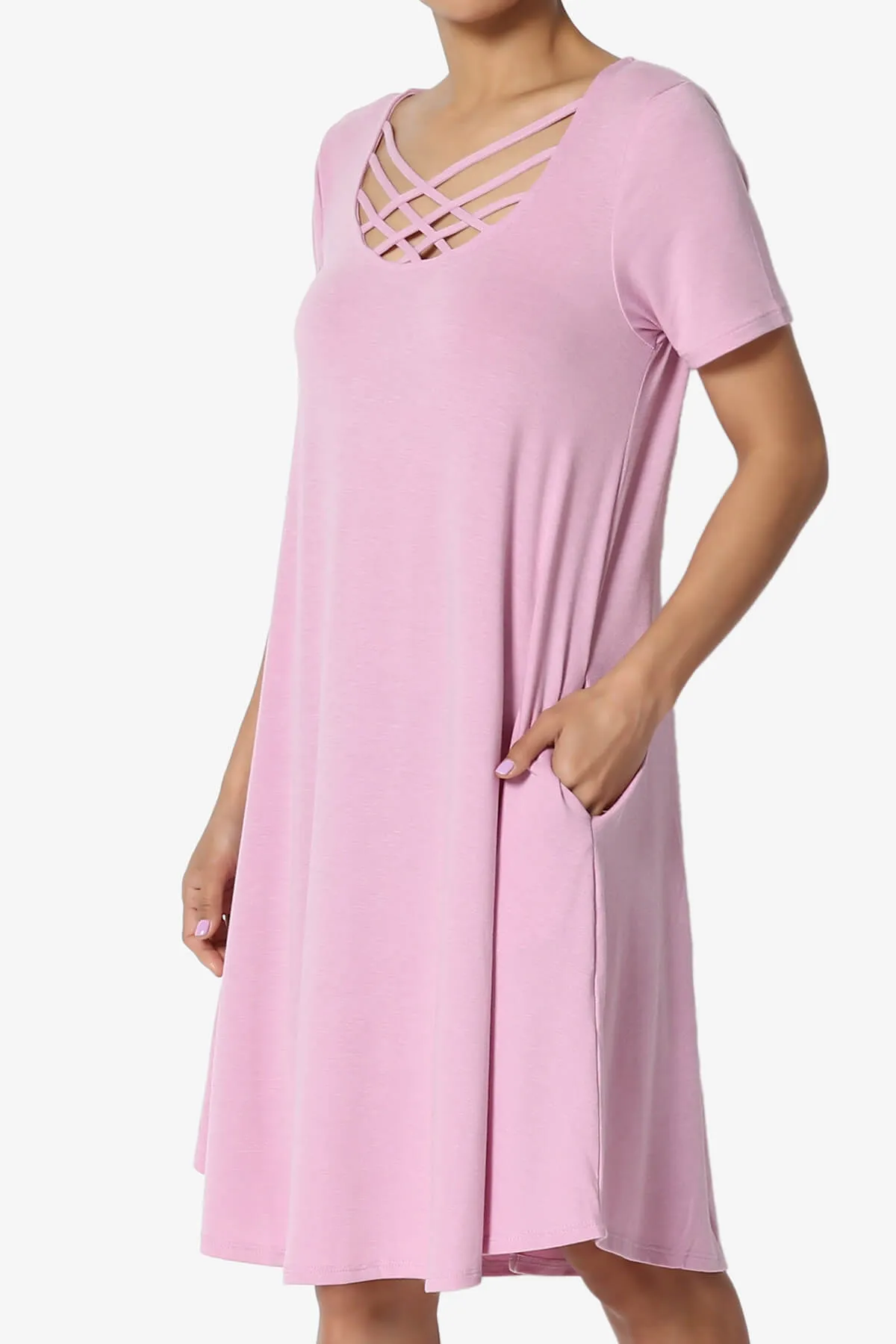 Amella Strappy Scoop Neck Pocket Dress