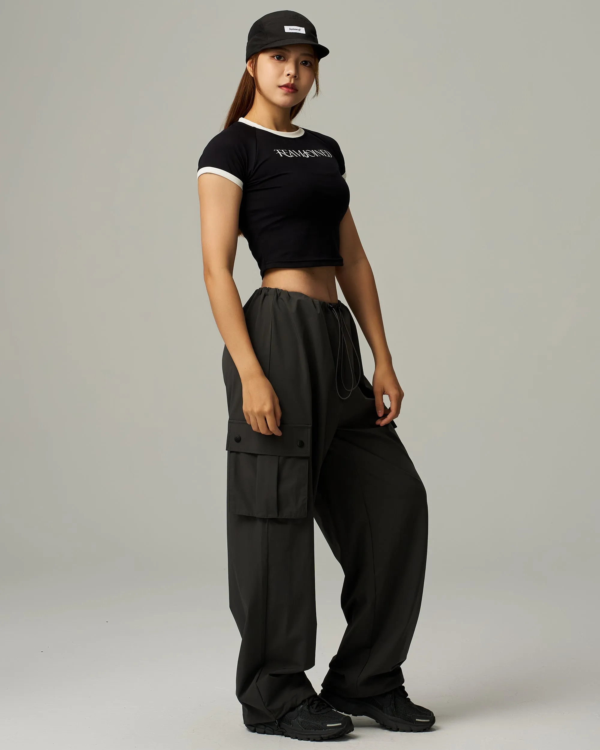 Aura Raglan Sleeve Crop Tee