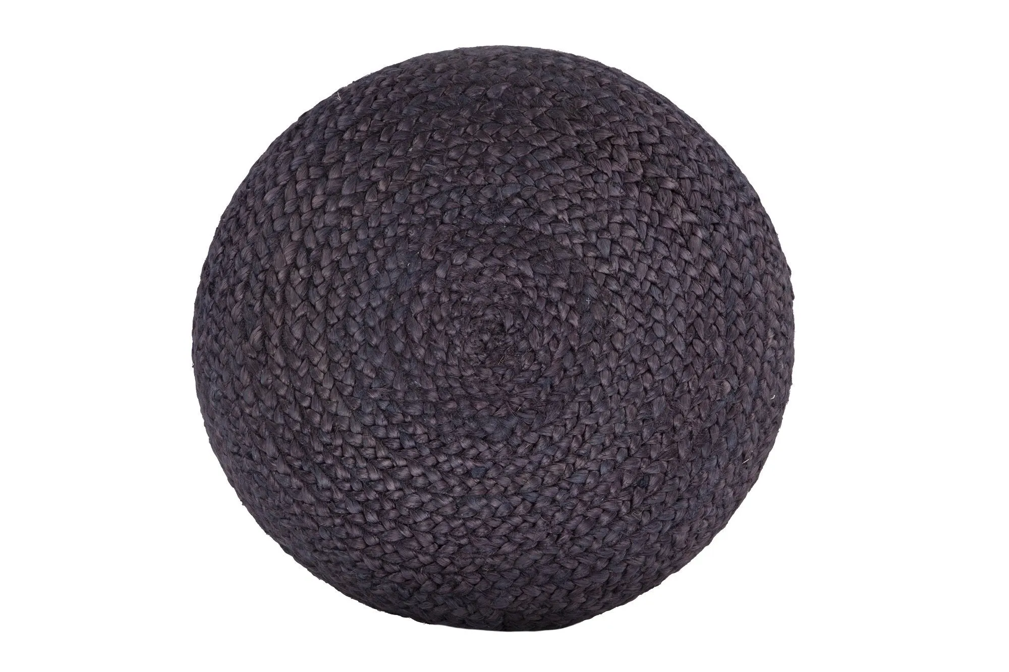 Ava Dual Color Jute Pouf NAT/ Blue