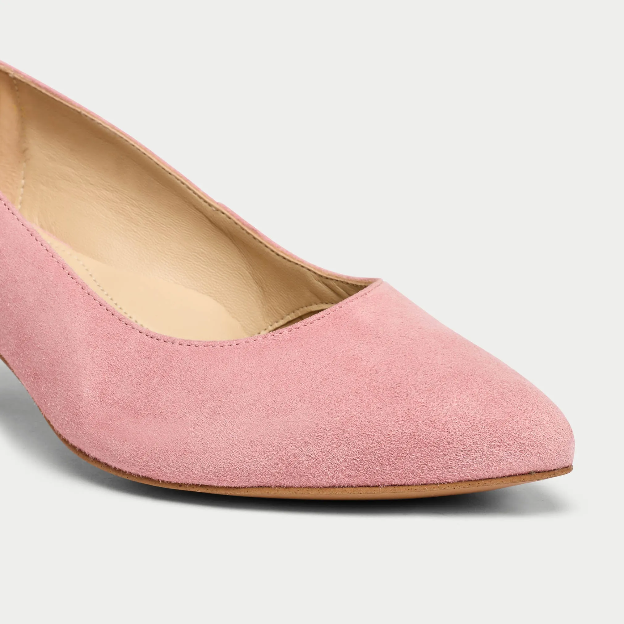Ava - Pink Suede
