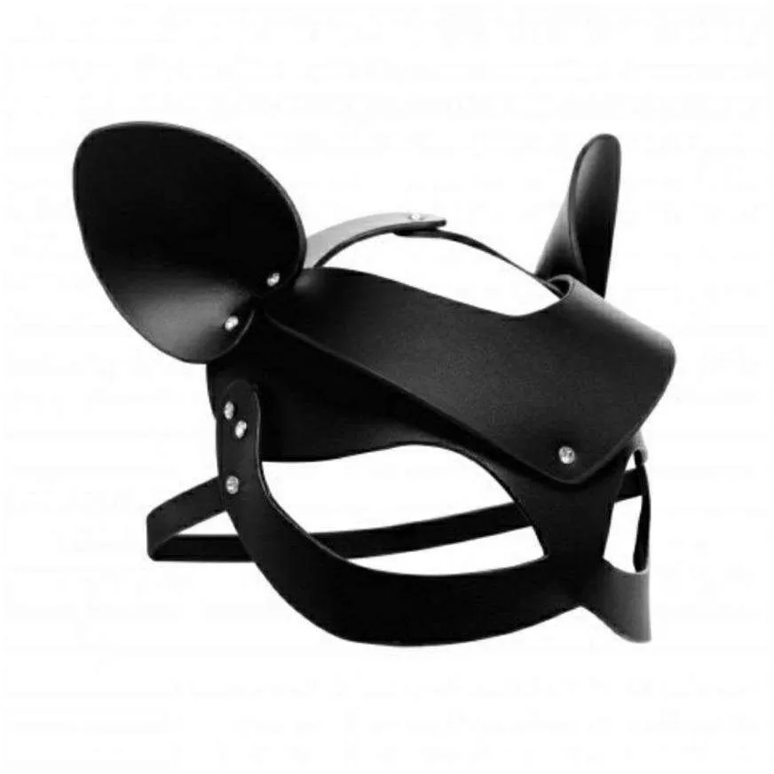 Bad Kitten Leather Cat Mask