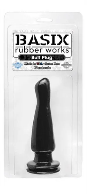 Basix 5in Butt Plug Black