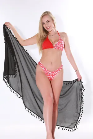 Beach Bunny Quick Dry Sarong- black