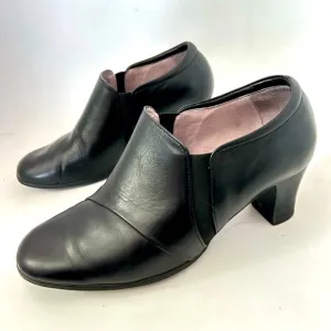 BEAUTIFEEL Tatiana Black Leather Pumps Booties Women's Size EUR 37 US 6.5
