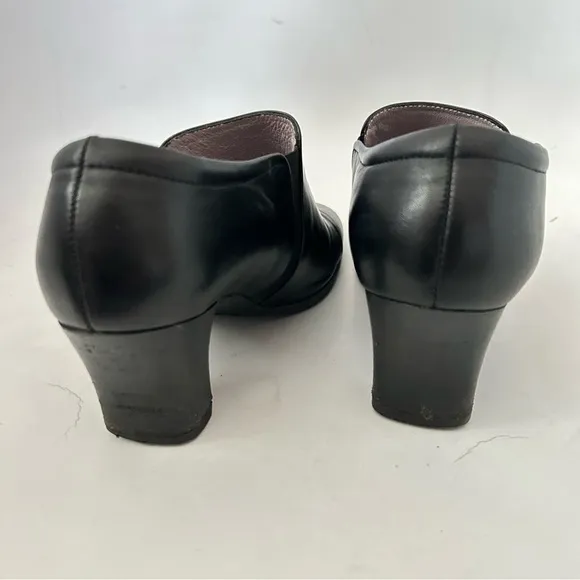 BEAUTIFEEL Tatiana Black Leather Pumps Booties Women's Size EUR 37 US 6.5
