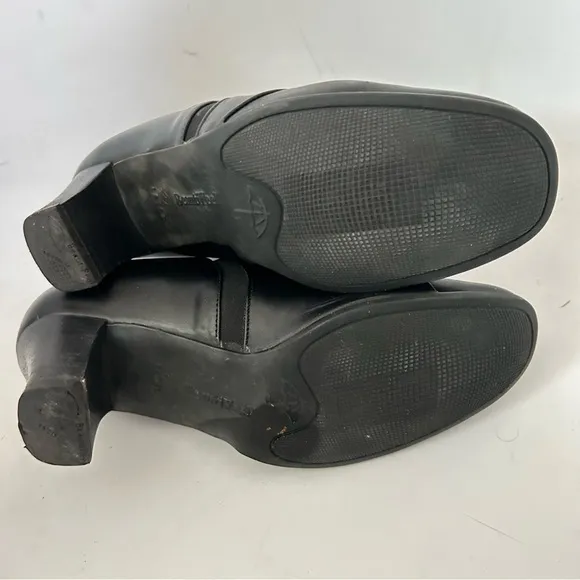 BEAUTIFEEL Tatiana Black Leather Pumps Booties Women's Size EUR 37 US 6.5