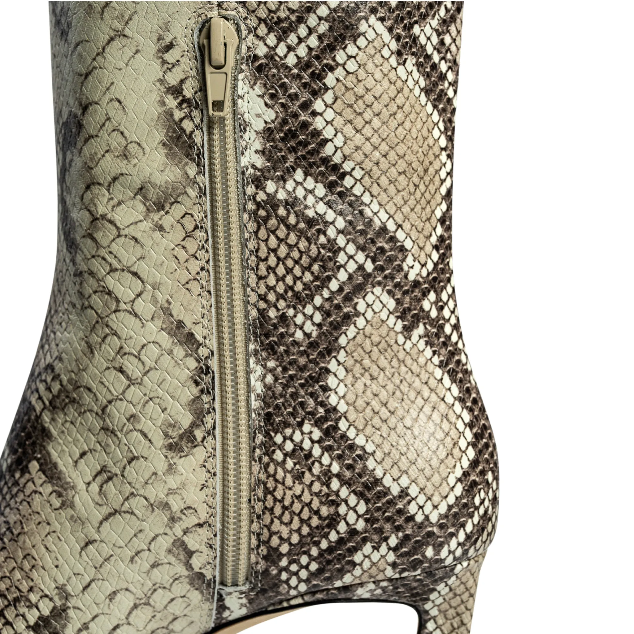 Bella Crocodile Printed Leather