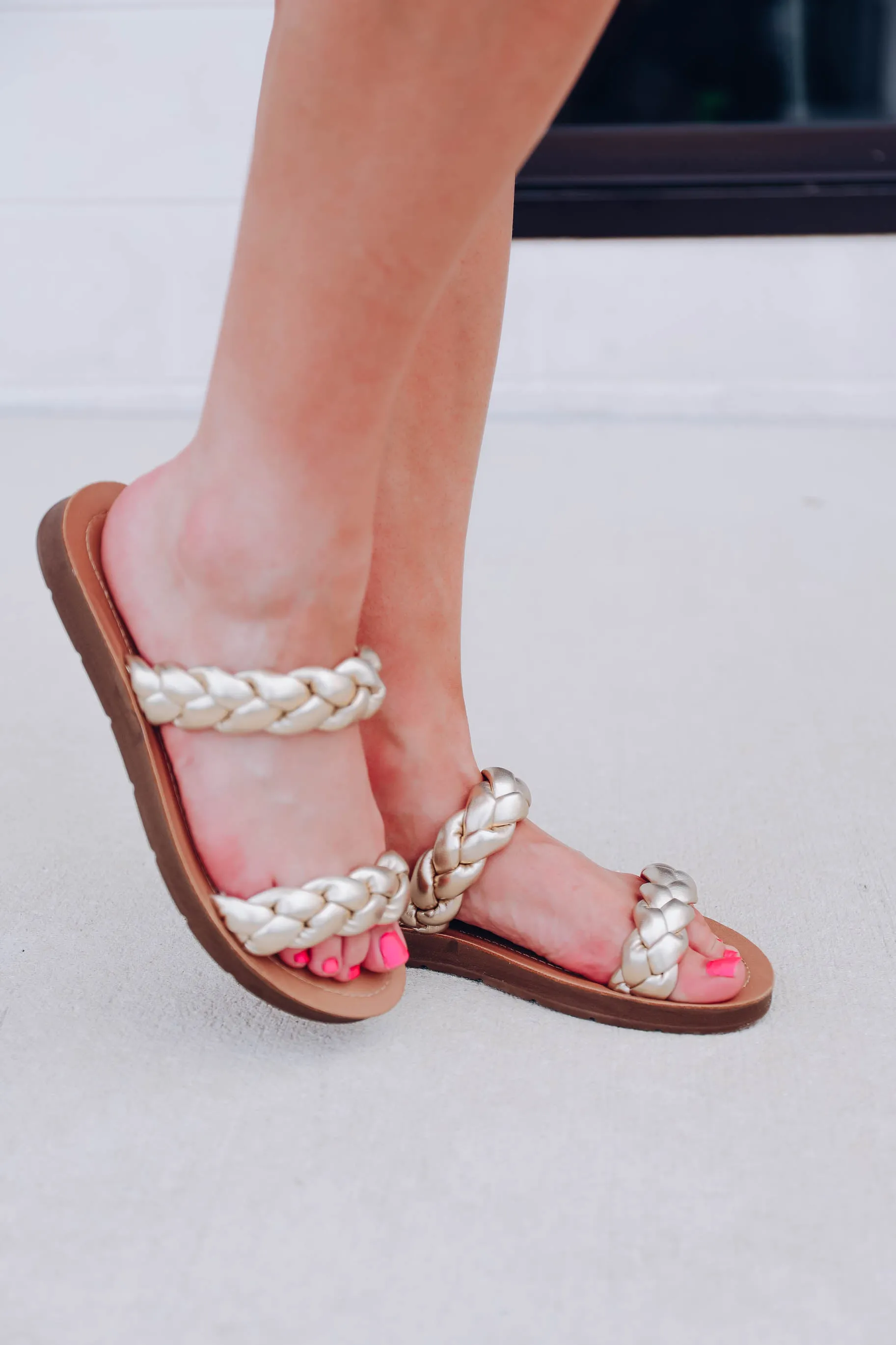 Bethany Braided Sandal - Gold