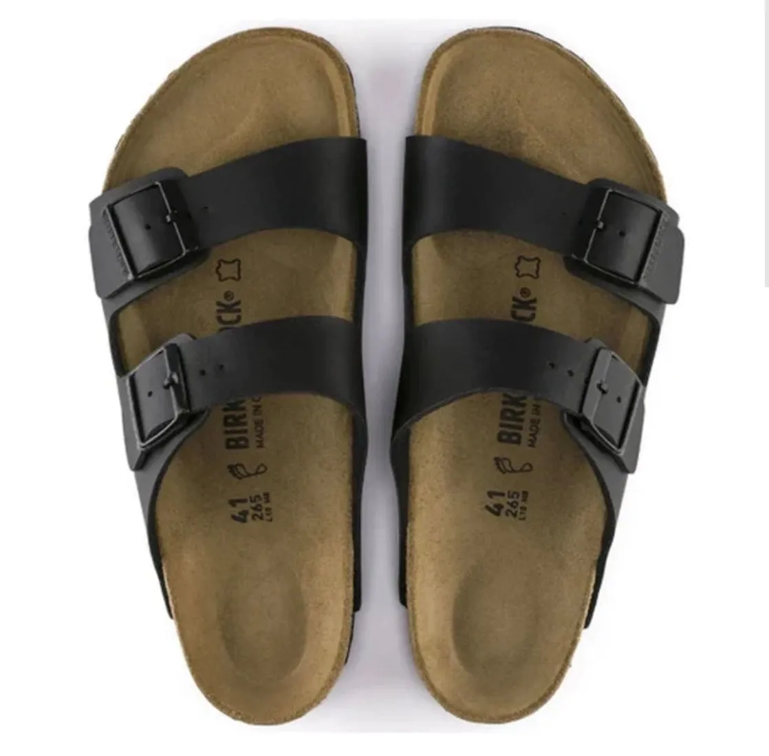 Birkenstock Arizona Birko Flor Black Narrow
