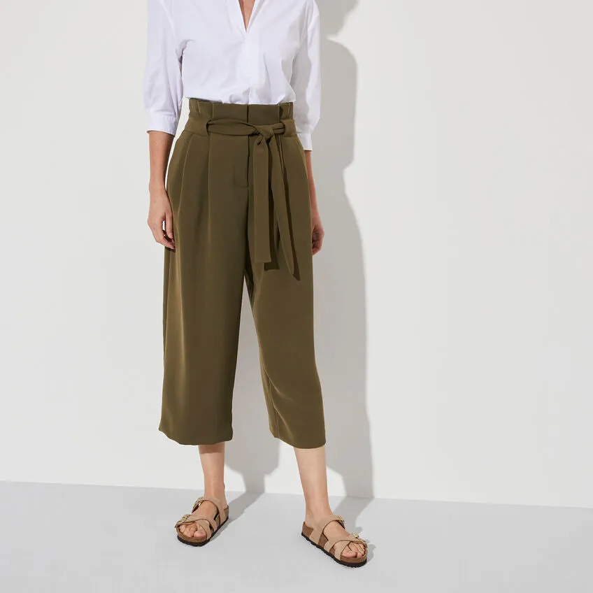 BIRKENSTOCK- FRANCA SOFT FOOTBED NUBUCK LEATHER SANDAL
