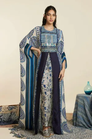 BLUE BIG BUTTA KAFTAN SET