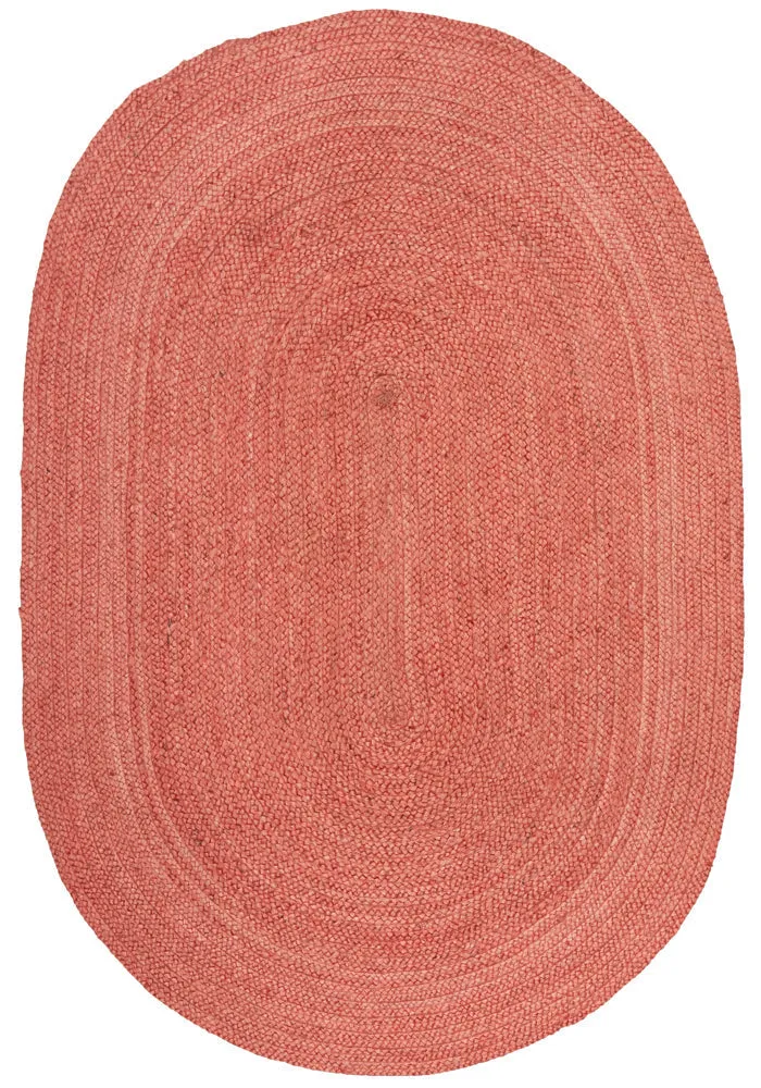Bondi Terracotta Oval Rug