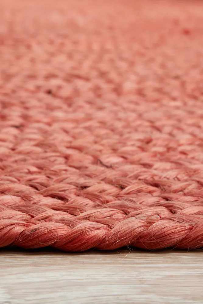 Bondi Terracotta Oval Rug