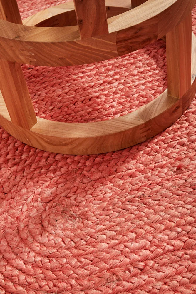 Bondi Terracotta Oval Rug