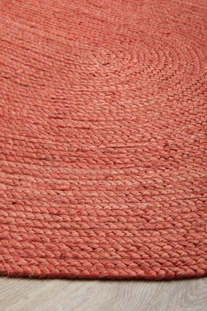 Bondi Terracotta Oval Rug