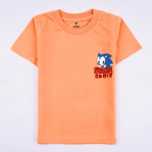 Boys Half Sleeves-Printed T-Shirt (Hedge-Hog)