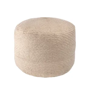BRAIDED CABLE JUTE POUF