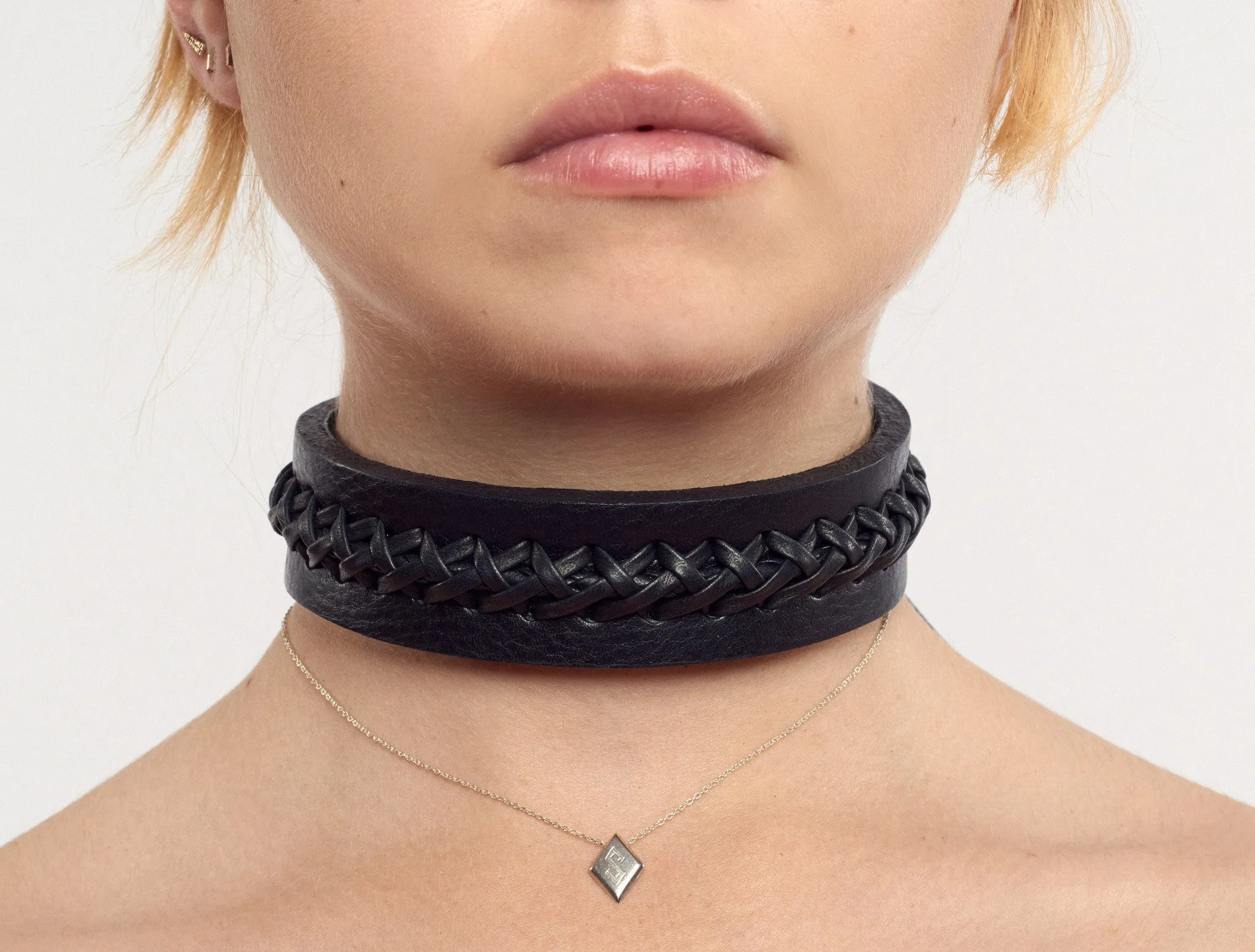 Braided Leather Choker