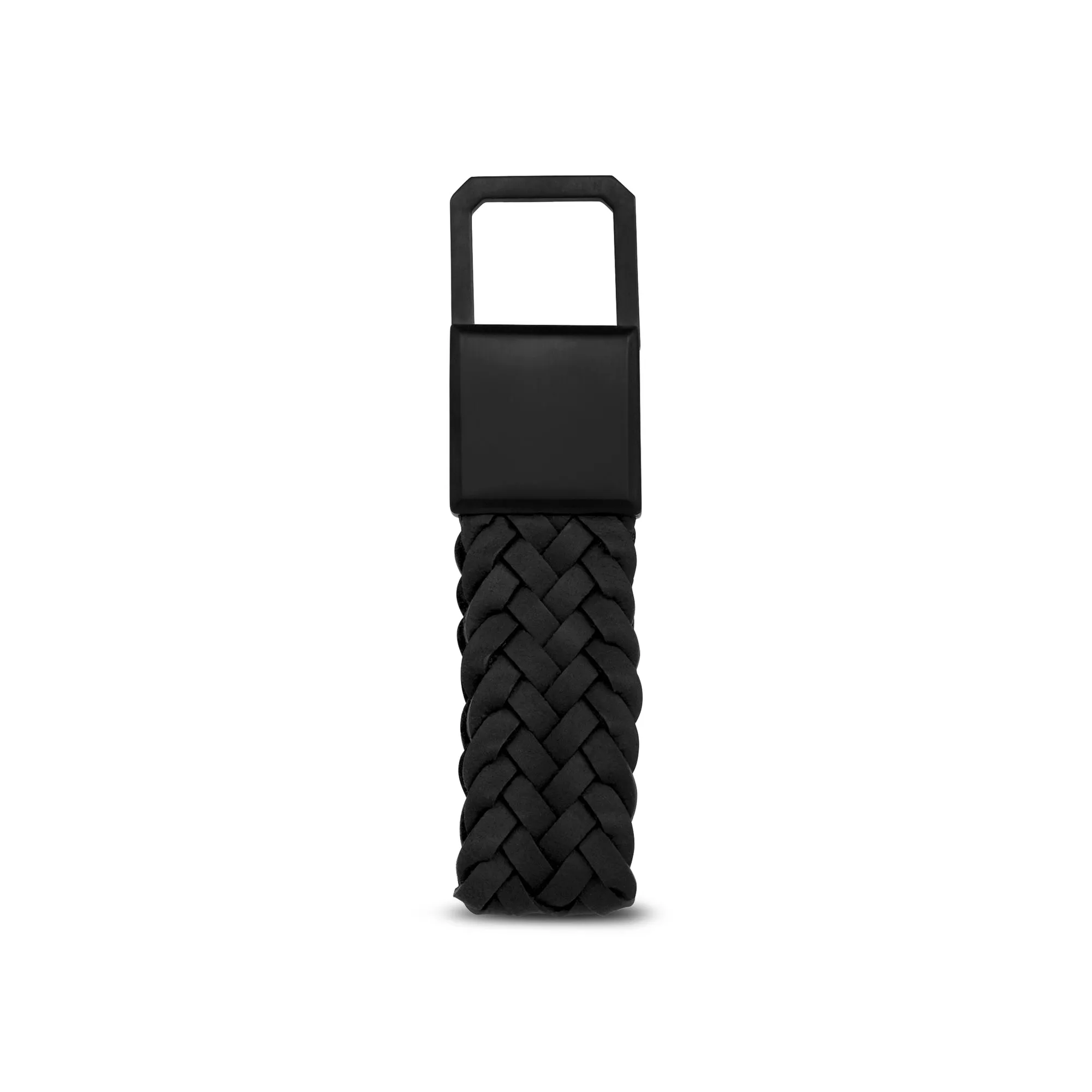 Braided Leather Keychain