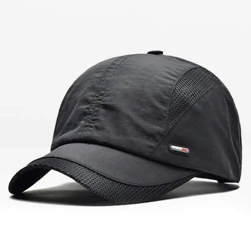 Breathable Quick Dry Baseball Hat Cotton Peaked Cap
