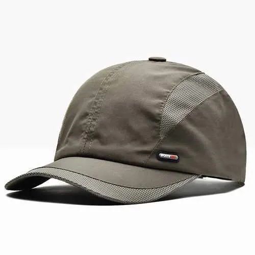 Breathable Quick Dry Baseball Hat Cotton Peaked Cap