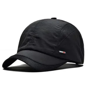 Breathable Quick Dry Baseball Hat Cotton Peaked Cap