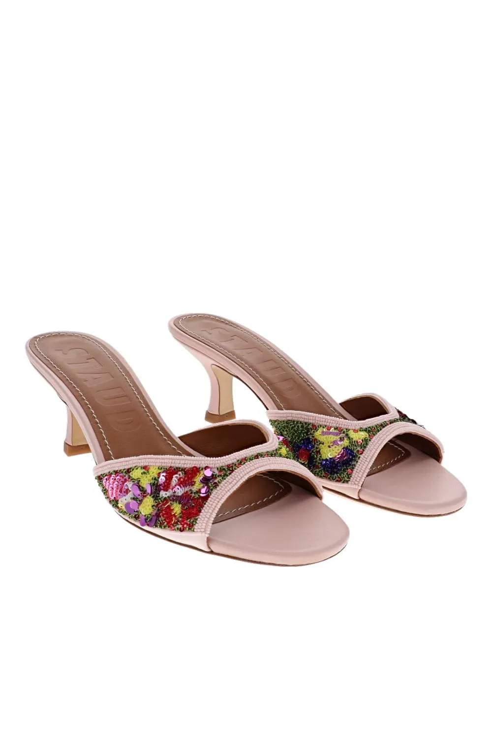 Brigitte Wildflowers Beaded Mule