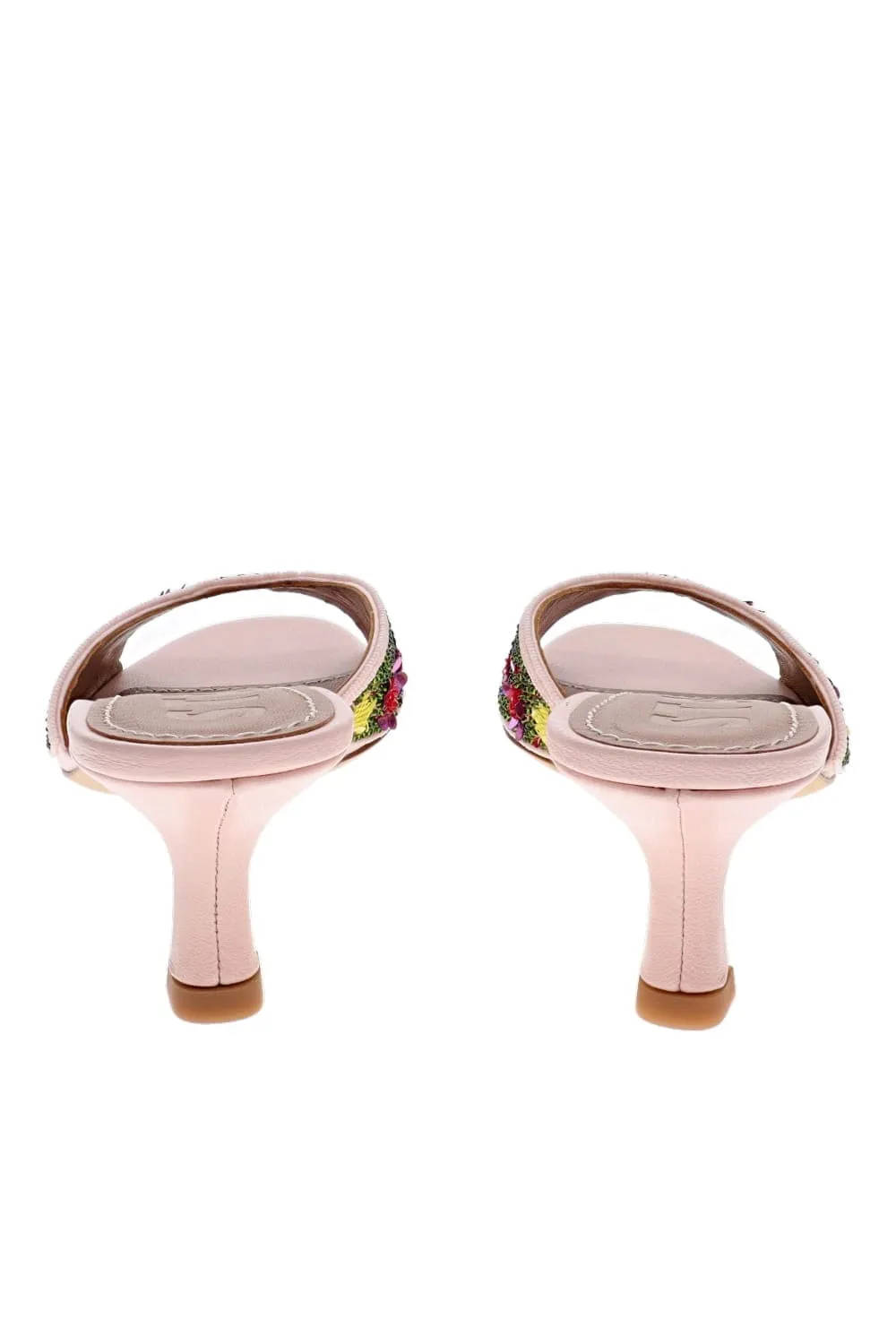 Brigitte Wildflowers Beaded Mule