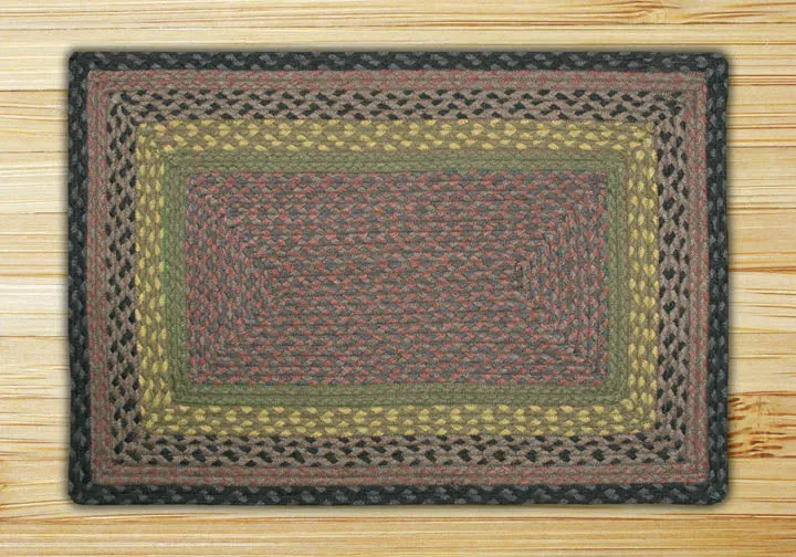 Brown/Black/Charcoal C-099 Jute Braided Rug