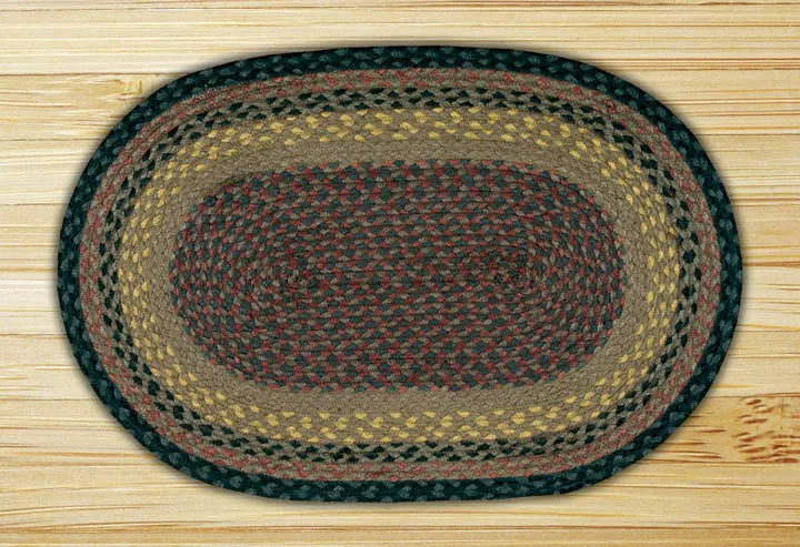 Brown/Black/Charcoal C-099 Jute Braided Rug