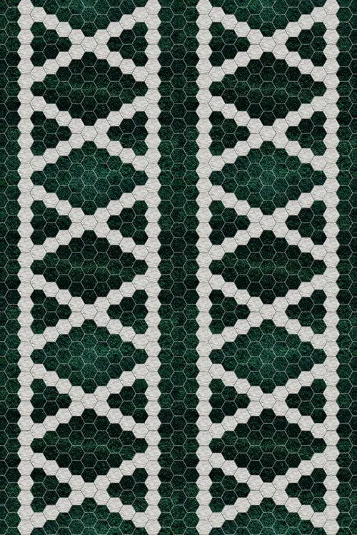 C H Designs "Hype Park" Vinyl Floorcloth - Spicher & Co.
