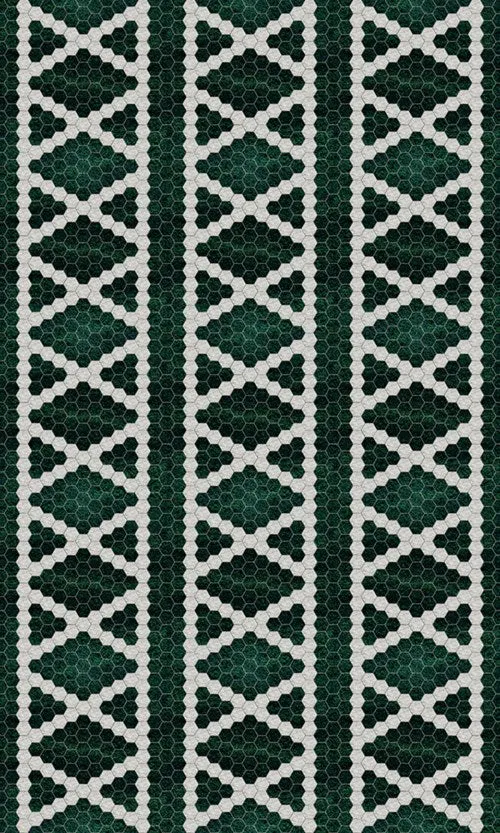 C H Designs "Hype Park" Vinyl Floorcloth - Spicher & Co.