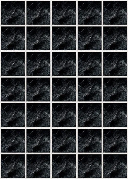 C H Designs "Night Way" Vinyl Floorcloth - Spicher & Co.