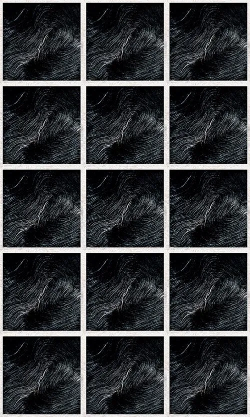 C H Designs "Night Way" Vinyl Floorcloth - Spicher & Co.