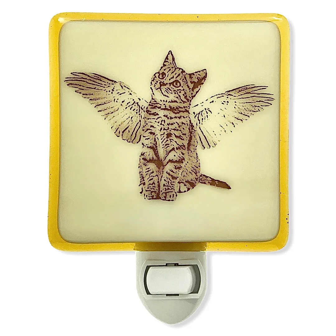 Cat Angel Night Light Pet Memorial, Sympathy Gift